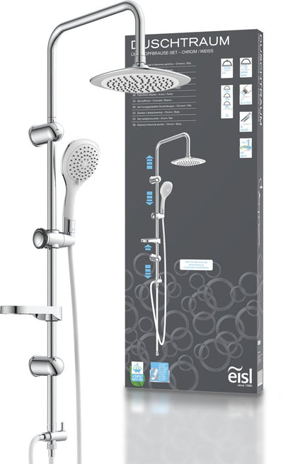 Eisl duschtraum hoofddouche set - chroom-wit
