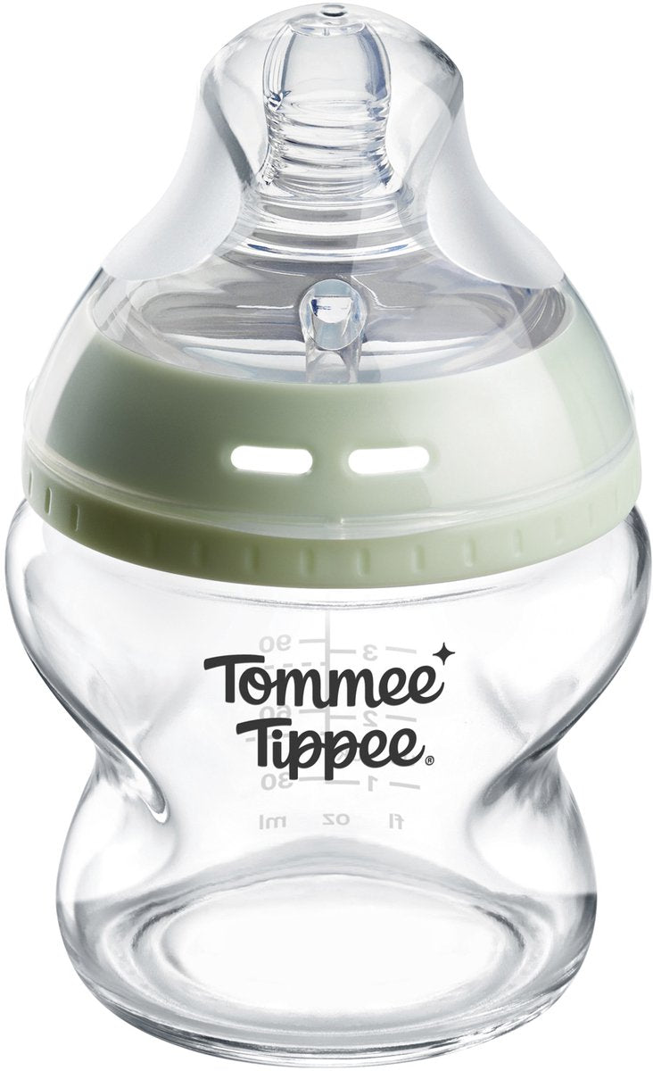 Tommee tippee glazen natural start fles - 1 x 150ml babyfles - 0m+