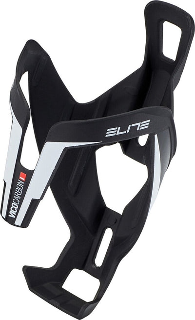 Elite vico bidonhouder carbon, mat white graphic