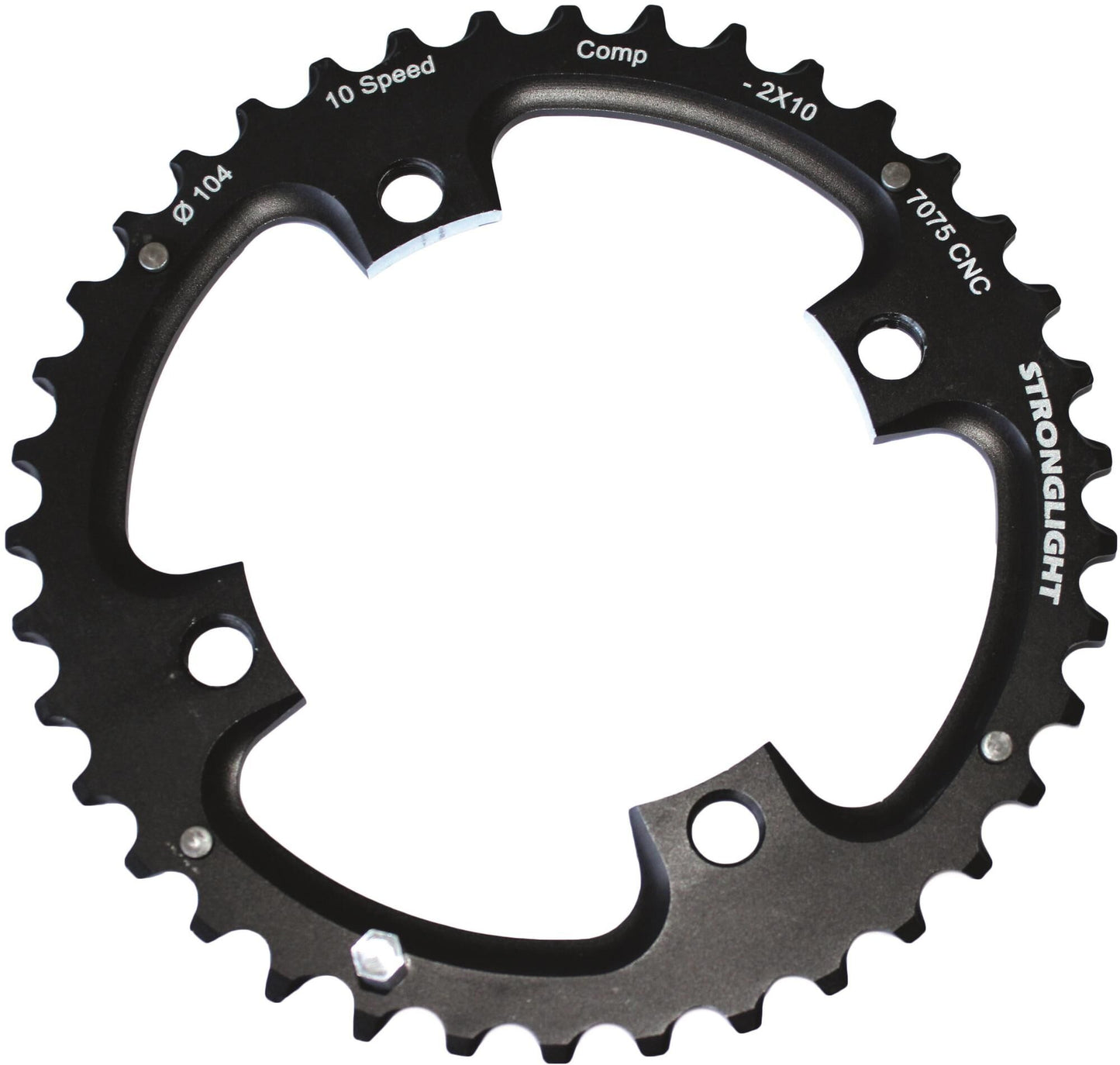 Stronglight kettingblad mtb chain ring strongl. mtb 38t alu black
