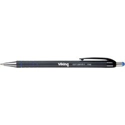 Balpen foray soft grip rt-f blauw