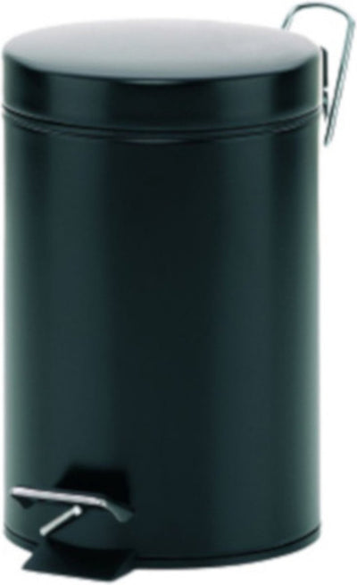 Kela monaco pedaal afvalemmer - 3 l - zwart -