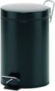 Kela monaco pedaal afvalemmer - 3 l - zwart -