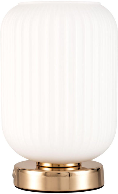 Pauleen led-tafellamp noble purity e27 max. 20w wit, champagnegoud