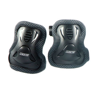 Alert sport skate beschermset kinderen 3 delig (maat m) zwart | 2 stuks