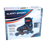 Alert inline skates maat 31-34 blauw oranje zwart - afbeelding 2