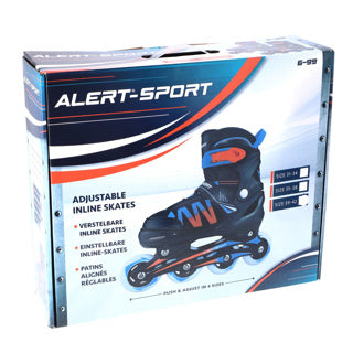 Alert inline skates maat 39-42 blauw oranje zwart