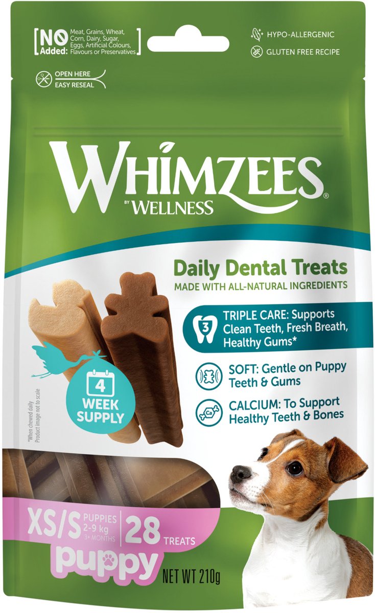 Whimzees puppy xs s - kauwsnacks - hond - 28st