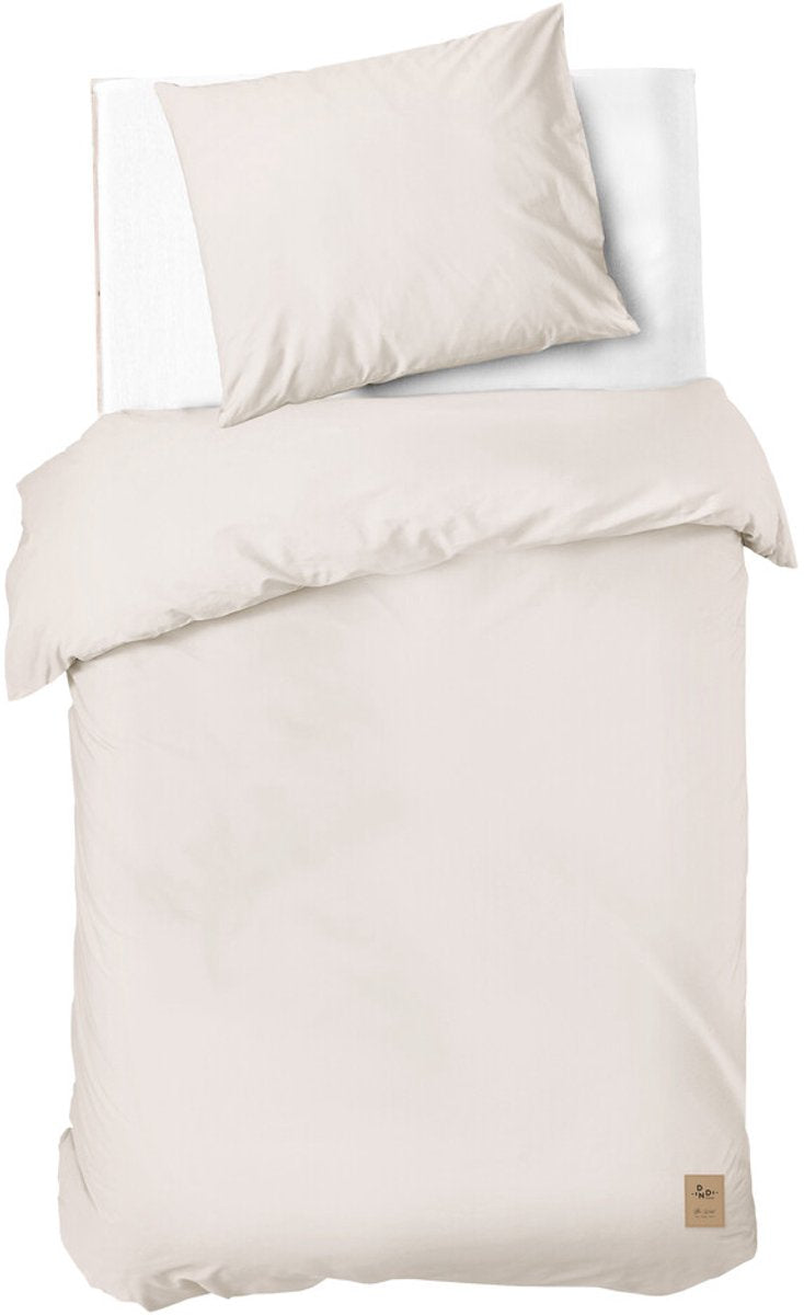 Dindi home dekbedovertrek forever colours - 140x220 - 100% katoen - off white