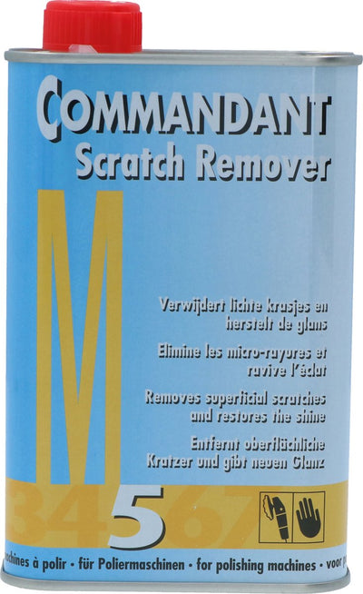 Commandant m5 scratch remover – polijstpasta - milde werking - verwijdert lichte oppervlakkige krassen - voor alle soorten glanzende lak – voor gladde polyester oppervlakken – 500gr