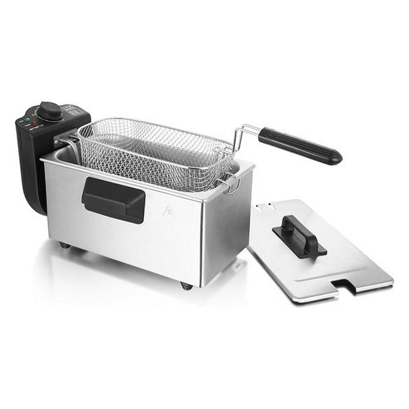 Emerio df-120482 friteuse 3l 2000w rvs zwart