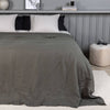 Venture home bedsprei milo 260x260 cm polyester grijs