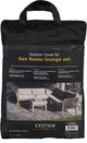 Woood exotan beschermhoes loungeset san remo - pe - zwart - 45x30x14