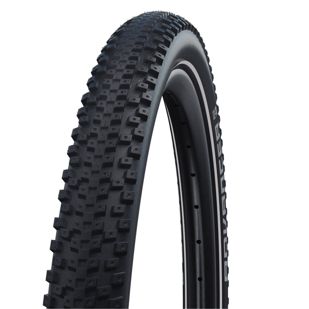 Schwalbe advancer hybrid 27.5x2.60 (65-584) wired active line green black+reflex