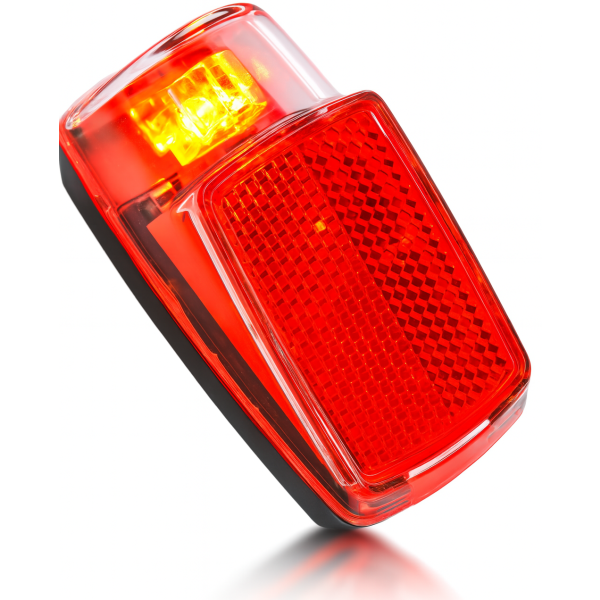 Edge achterlicht spatbord vida - 1 led - inclusief batterijen (op kaart)