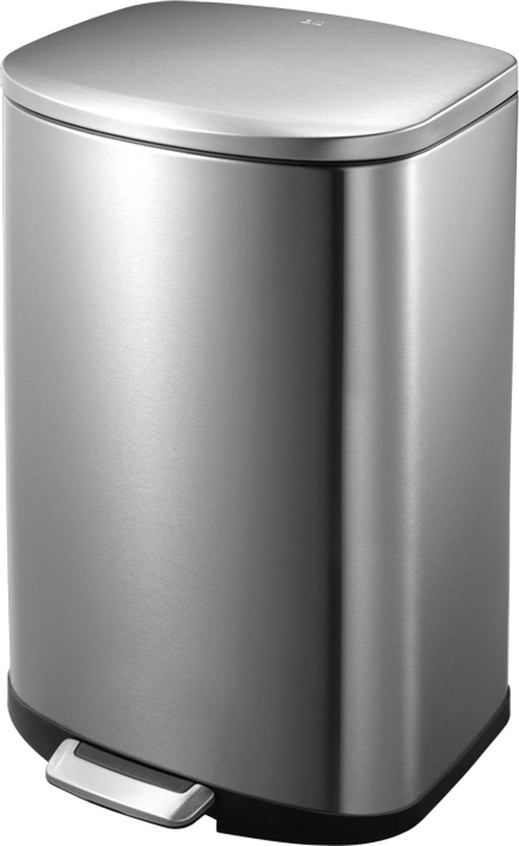 Eko - della pedaalemmer 50 liter - stainless steel plastic - mat rvs - prullenbak