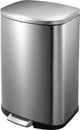 Eko - della pedaalemmer 50 liter - stainless steel plastic - mat rvs - prullenbak