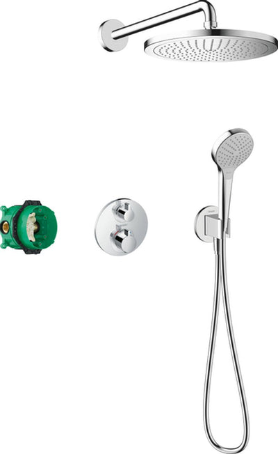 Hansgrohe croma - inbouw doucheset - ecostat thermostaat - 280mm - 1 straalfunctie - chroom