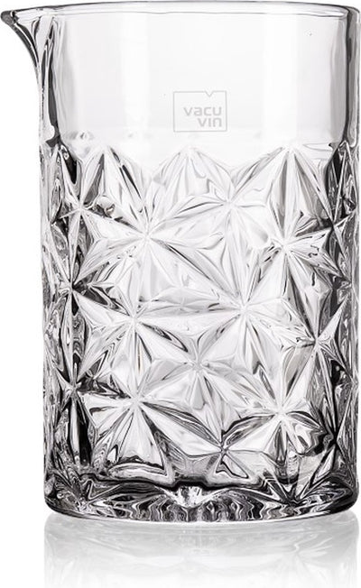 Vacuvin vacu vin mixing glass 650 ml – cocktail mengglas – rvs design print – voor geroerde cocktails