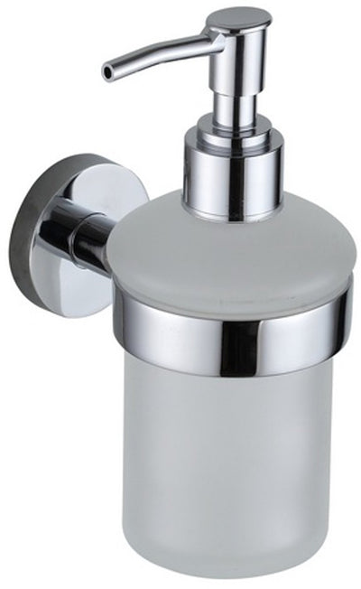 Eisl zeepdispenser - glas - om te lijmen of te schroeven - chroom