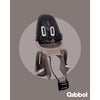 Qibbel achterzitje air frame zwart lichtbruin