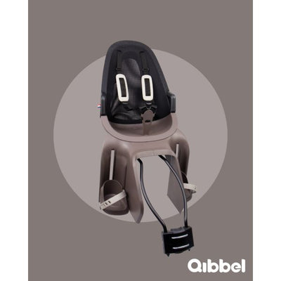 Qibbel achterzitje air frame zwart lichtbruin