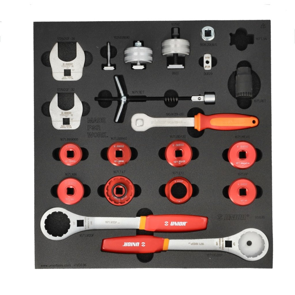 Unior gereedschap inlay werkbank xlc