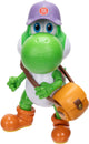 Jakks super mario galaxy film – 13 cm figuurserie – yoshi-figuur met hoed, zonnebril en tas