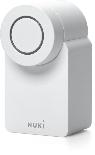 Nuki smart lock go – slim deurslot met bluetooth matter – sleutelloos, auto unlock auto lock – werkt met google home, alexa apple home – wit