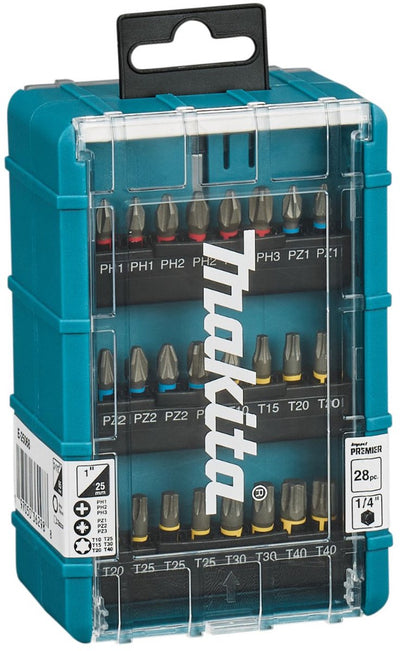 Makita 28-delig impact premier slagschroefbitset - e-25068