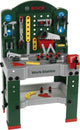 Klein toys bosch mini speelgoed werkbank- 44 onderdelen - incl. leerfunctie, bandschroef en talrijke opbergmogelijkheden - groen
