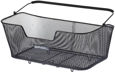 Basil Base XL - fietsmand - achterop - zwart