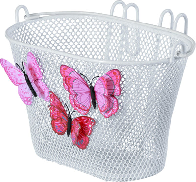 Basil Jasmin Butterfly kinderfietsmand voorop of achterop wit