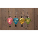 Anna's collection solar luchtballon flame effect 8x16cm blauw,groen,geel,roze - afbeelding 2