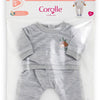Corolle poppenkostuum joggingpak grijs 36cm - zachte poppenkleding.