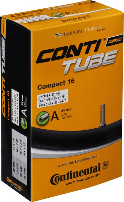 Continental binnenband compact 16 - autovalve - autoventil