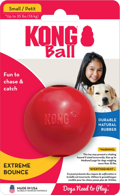Kong bal small 1 st - bal - 168 mm x 110 mm x 51 mm - rood s