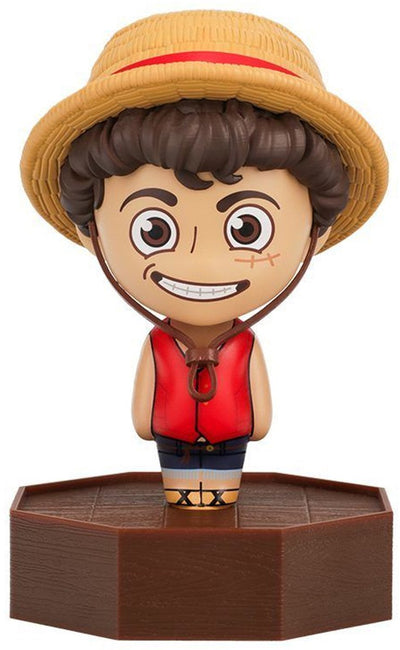 Paladone one piece, monkey d. luffy icoonlamp, anime 3d figuur led‑lamp, op batterijen werkend verzamelbaar voor popcultuurfans, slaapkamers en woning, officieel gelicentieerd -