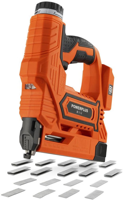 Powerplus dual power niet-, nagelapparaat powdp70100 - 20v - excl. batterij en lader