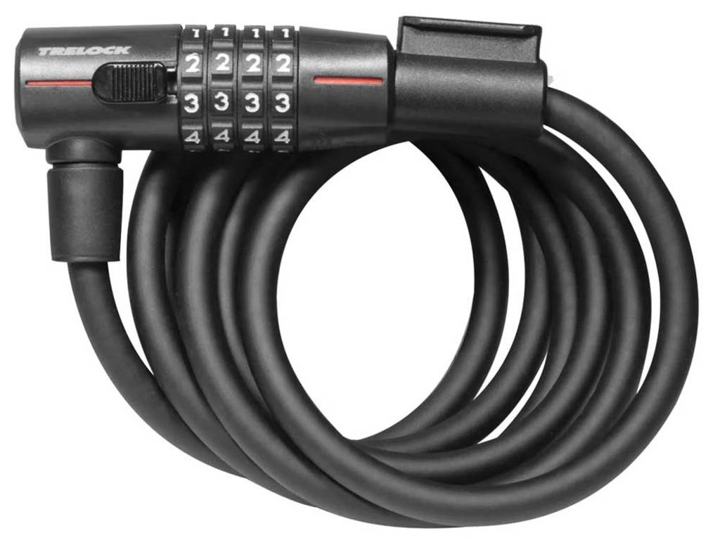 Trelock SK 210 C180 10 - Flexibel kabelslot, 180 cm, zwart