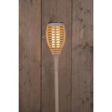 Anna's collection solar fakkel met vlameffect zand 12led 10x61cm - afbeelding 2