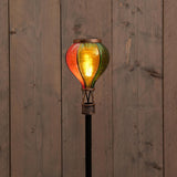 Anna's collection solar luchtballon op steker met vlameffect 12led 11x57cm - afbeelding 2