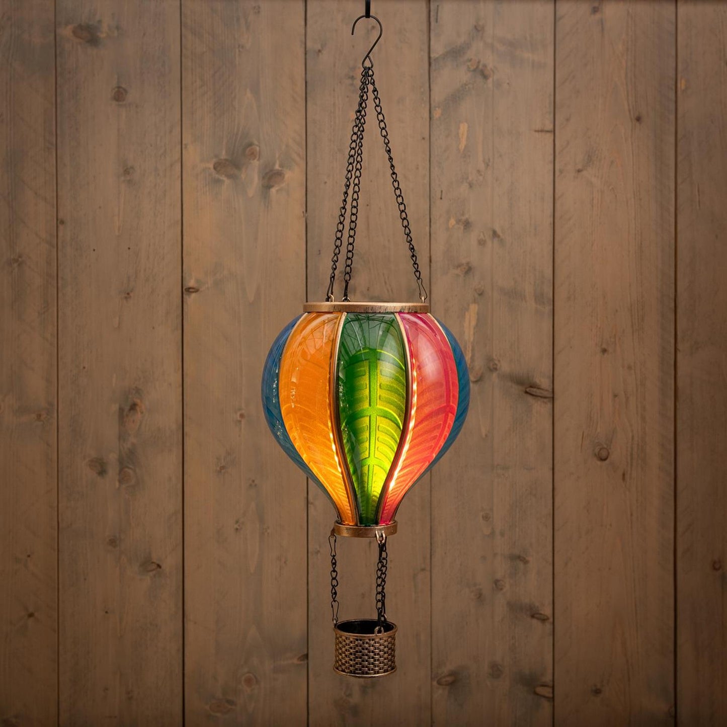 Anna's collection led solar luchtballon vlameffect 29x86cm