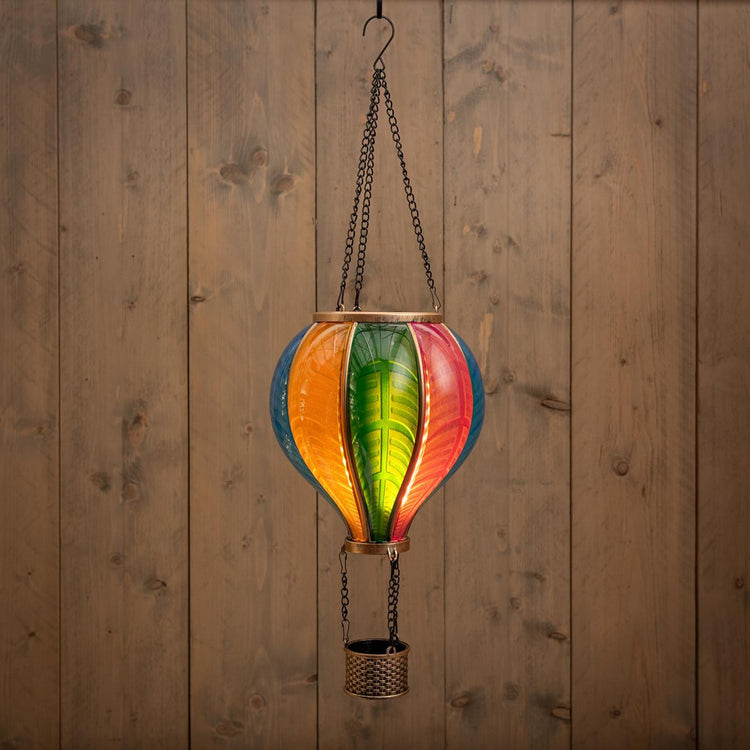 Anna's collection led solar luchtballon vlameffect 29x86cm