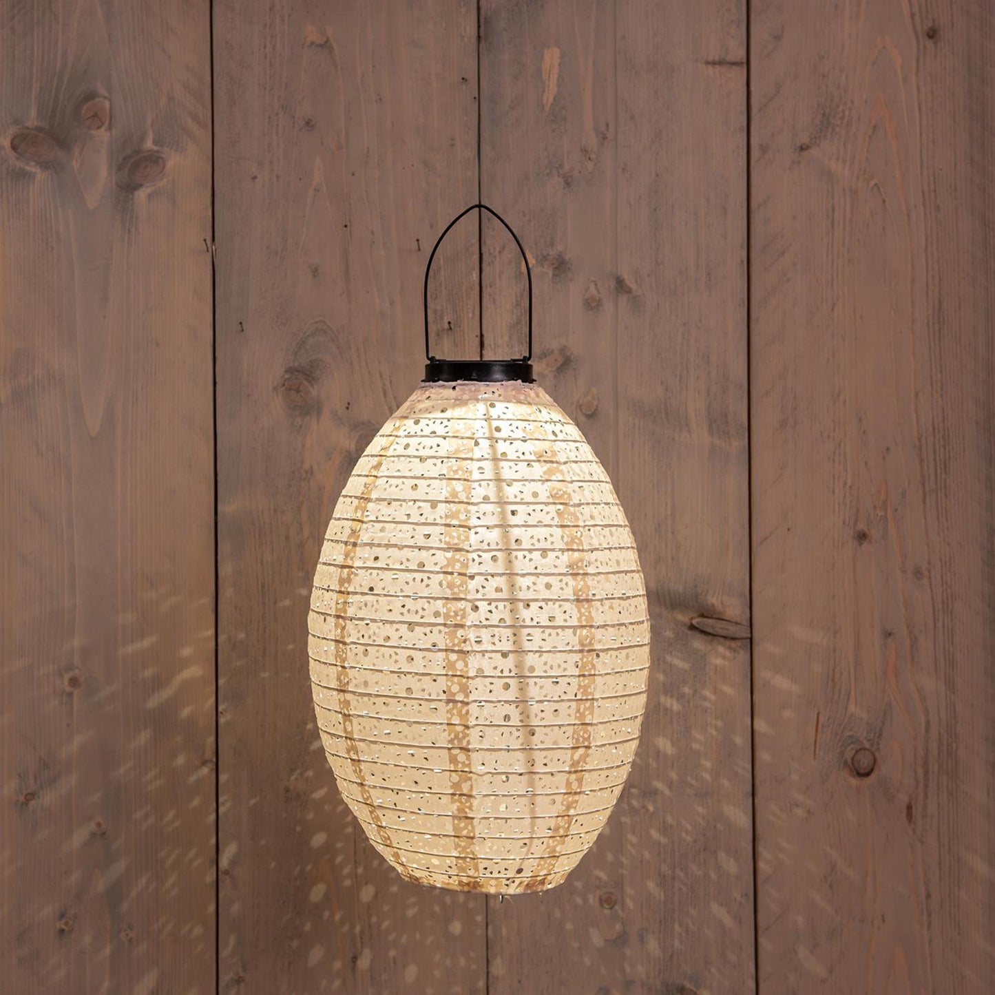 Anna's collection solar lampion marrakesh zand 22x32cm