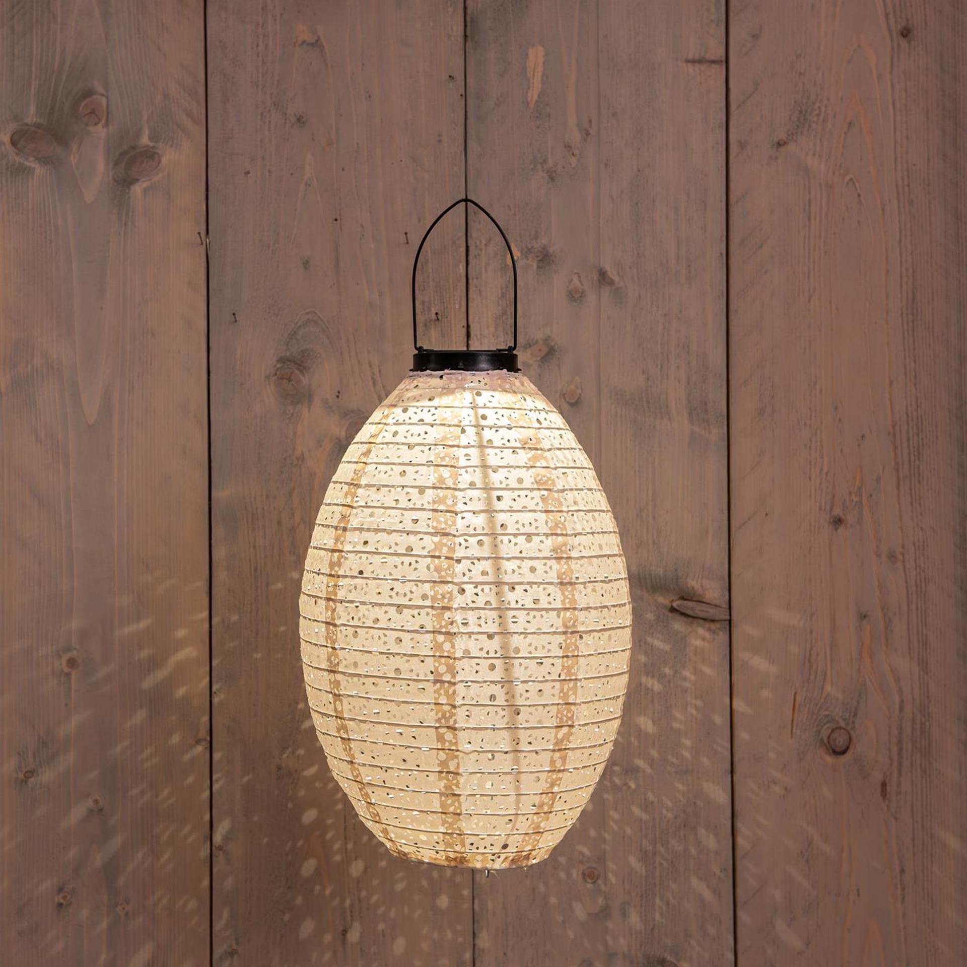 Anna's collection solar lampion marrakesh zand 22x32cm