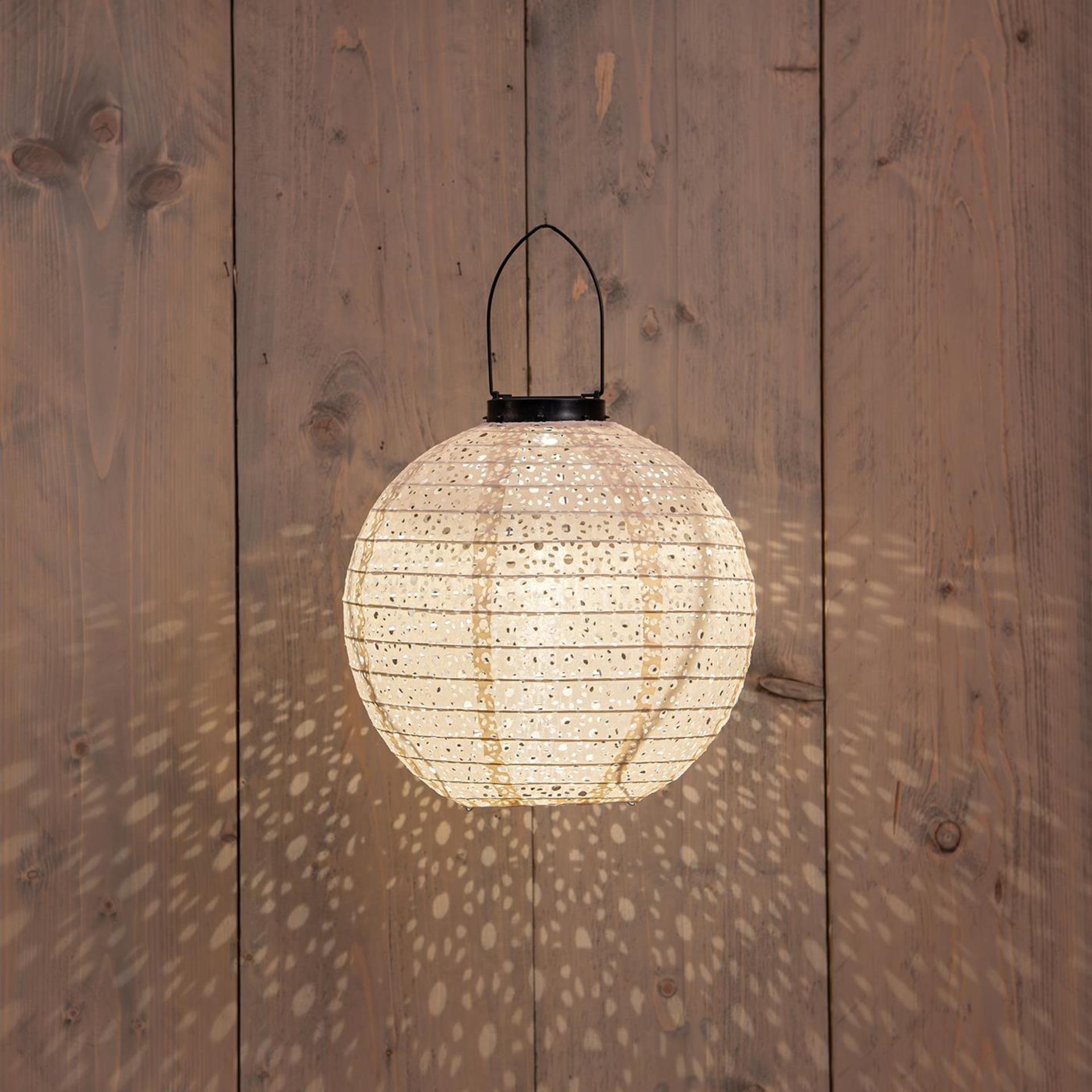 Anna's collection solar lampion marrakesh zand 25cm