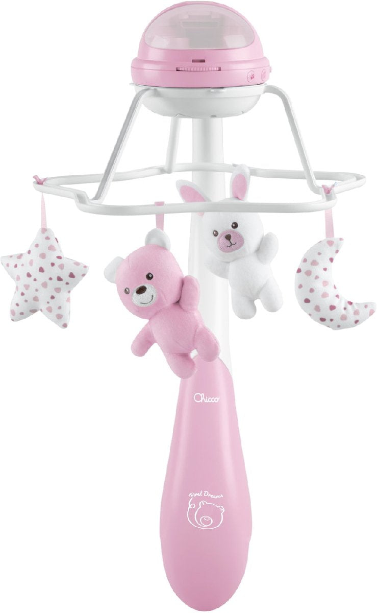 Chicco regenboog roze 3-in-1 muziekmobiel 11041100000