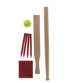 Alert outdoor slagbal set hout met handig opbergnet | 2 stuks