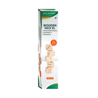 Alert outdoor dobbelset xl hout compleet met scoreblok | 2 stuks